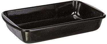 Riess, 0436-022, Auflaufform 38/22,5, CLASSIC BACK- UND BRATFORMEN, Maße x 22.5 cm, Höhe 7.0 cm, Emaille, schwarz, Bratpfanne, Bräter, Induktion im Sale